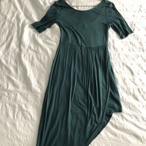 Green Asymmetrical Dress